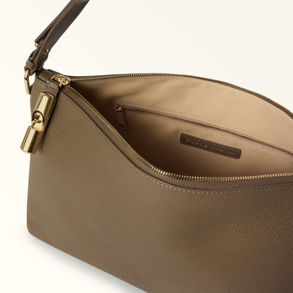 Furla Debby Shoulder Bag M Muddy Gray - Furla