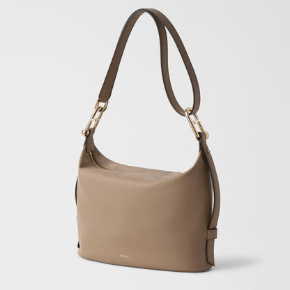 Furla Nuvola Shoulder Bag M Greige - Furla