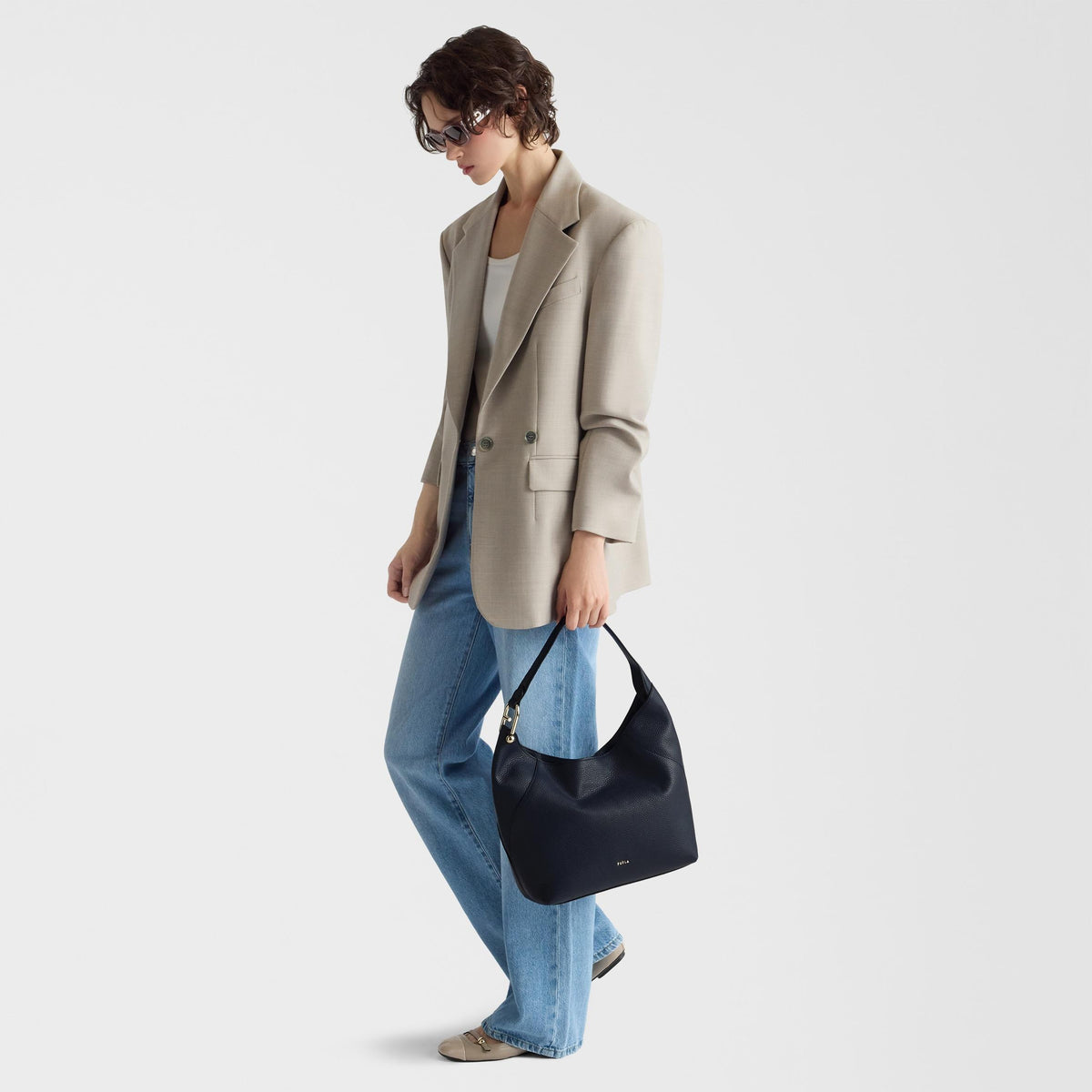 Furla Lara Shoulder Bag M Mediterraneo - Furla