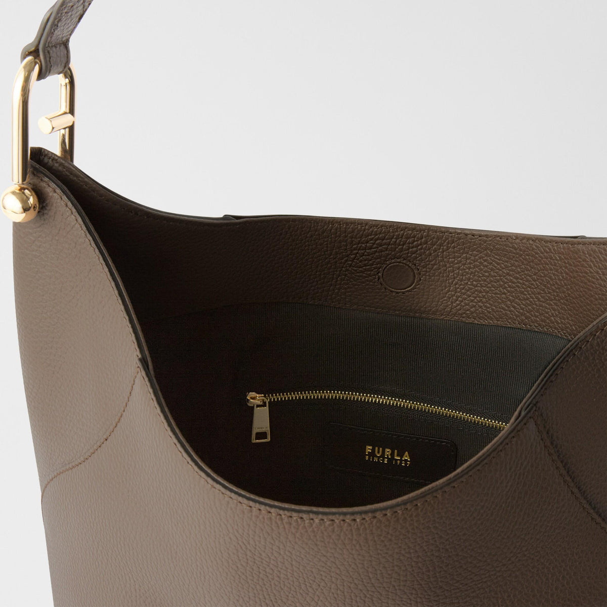 Furla Lara Shoulder Bag M Mogano - Furla