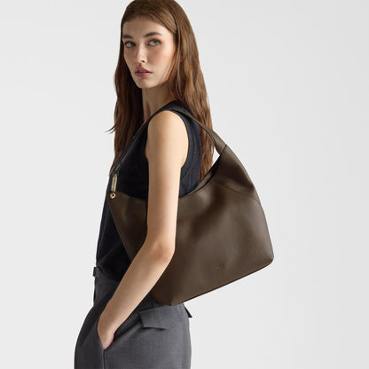 Furla Lara Shoulder Bag M Mogano - Furla