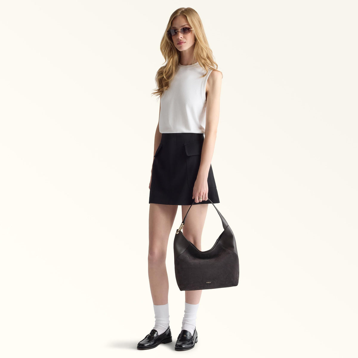 Furla Lara Shoulder Bag M Toni Urban Gray - Furla