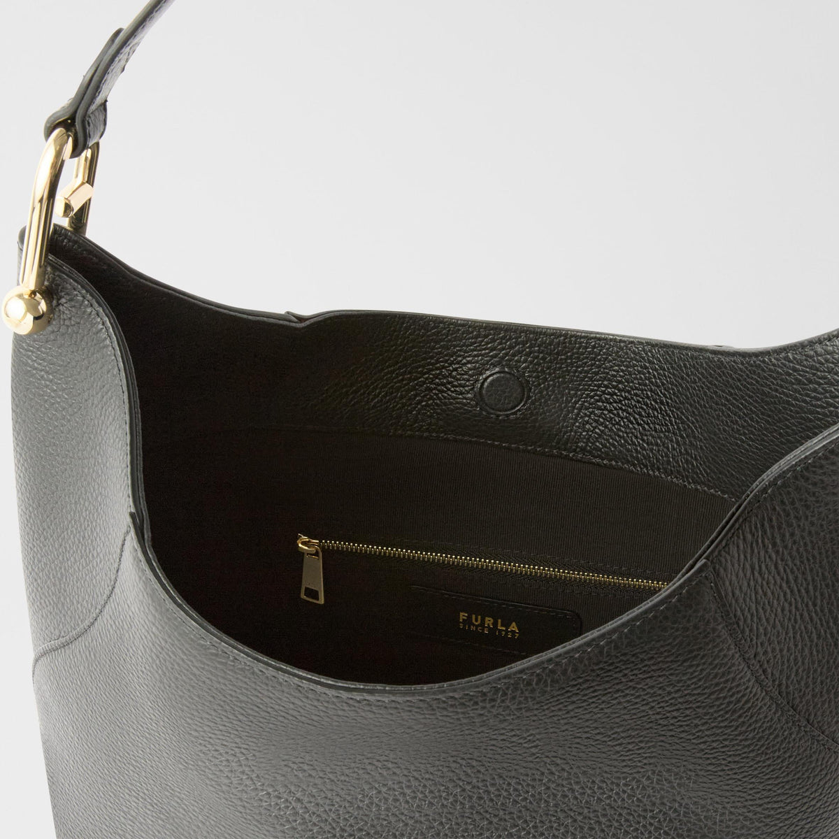 Furla Lara Shoulder Bag M Nero - Furla