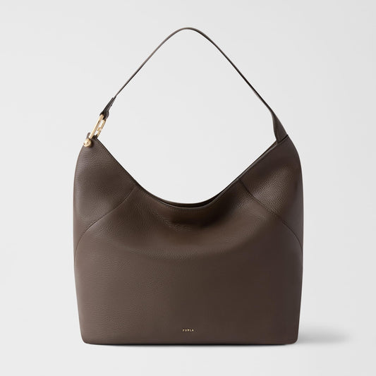 Furla Lara Shoulder Bag L Mogano - Furla