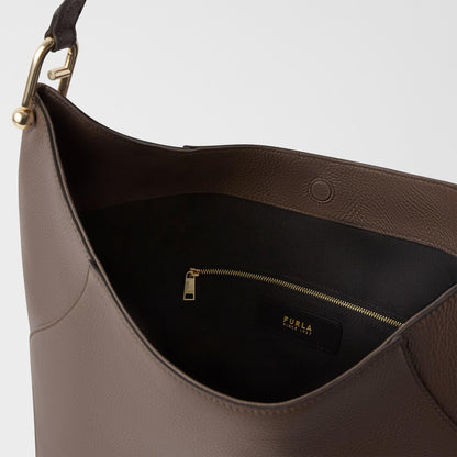 Furla Lara Shoulder Bag L Mogano - Furla
