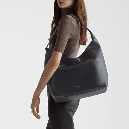 Furla Lara Shoulder Bag L Nero - Furla