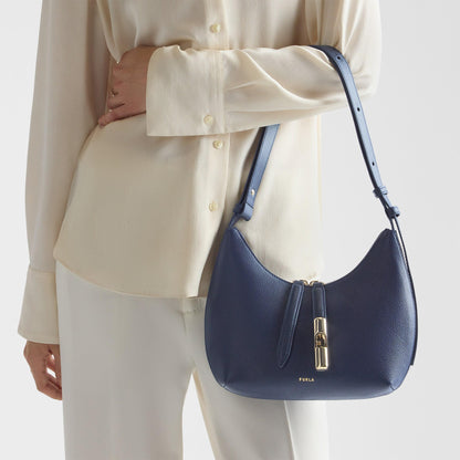 Furla Goccia Shoulder Bag S Blu Reale - Furla