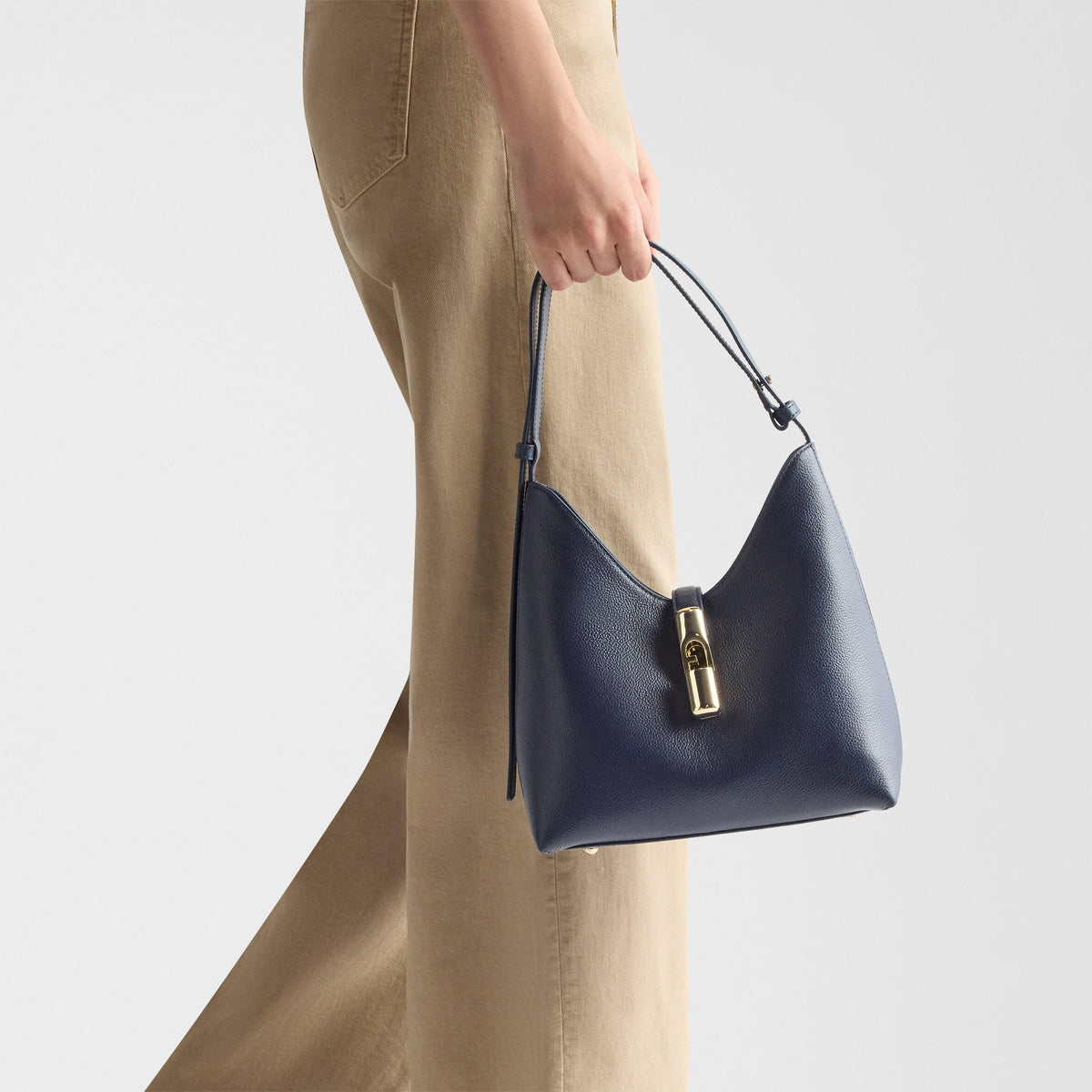 Furla Goccia Shoulder Bag S Ink Blue - Furla