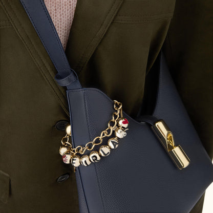 Furla Goccia Shoulder Bag S Ink Blue - Furla