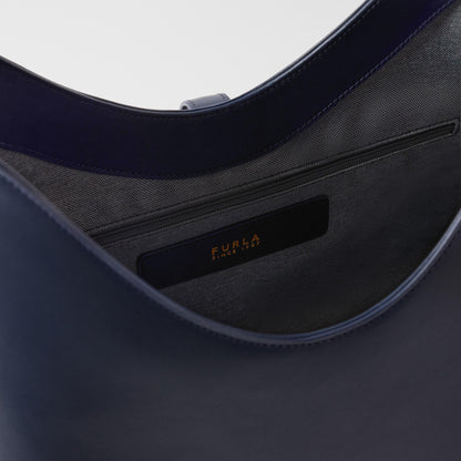 Furla Goccia Shoulder Bag M Ink Blue - Furla