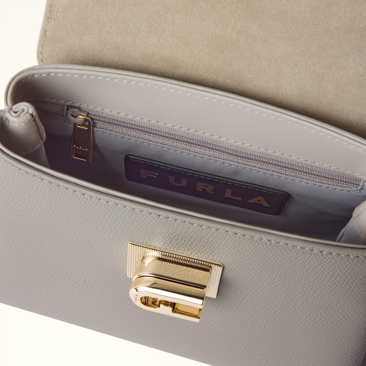 Furla 1927 Top Handle MINI Stone Gray - Furla