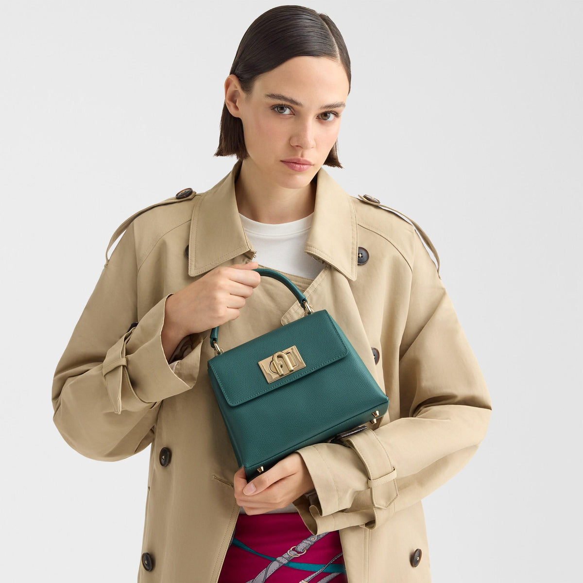 Furla 1927 Top Handle MINI Edera Green - Furla