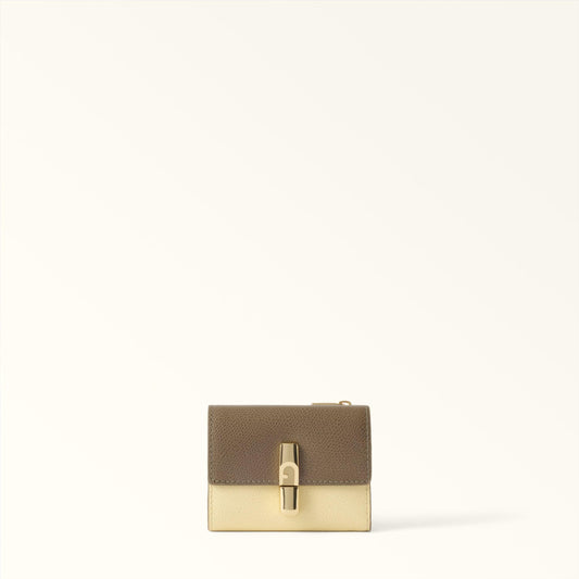 Furla Iride Compact Wallet S Muddy Gray+Cremino - Furla