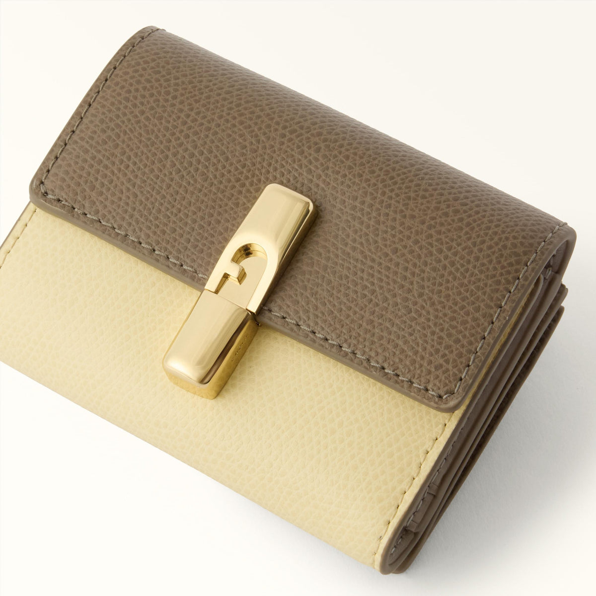 Furla Iride Compact Wallet S Muddy Gray+Cremino - Furla