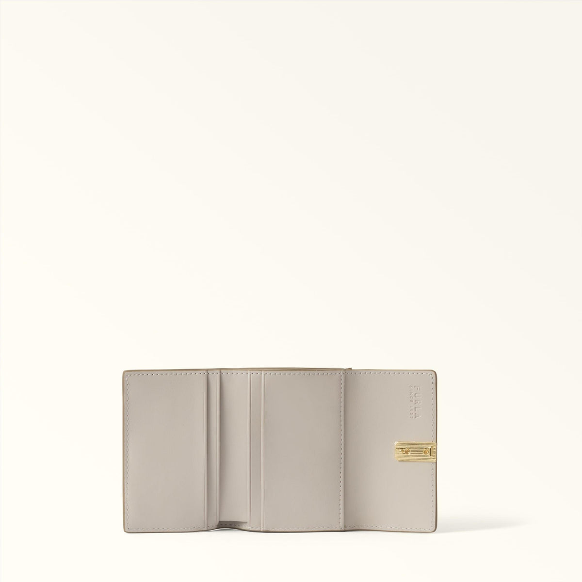 Furla Iride Compact Wallet S Muddy Gray+Cremino - Furla