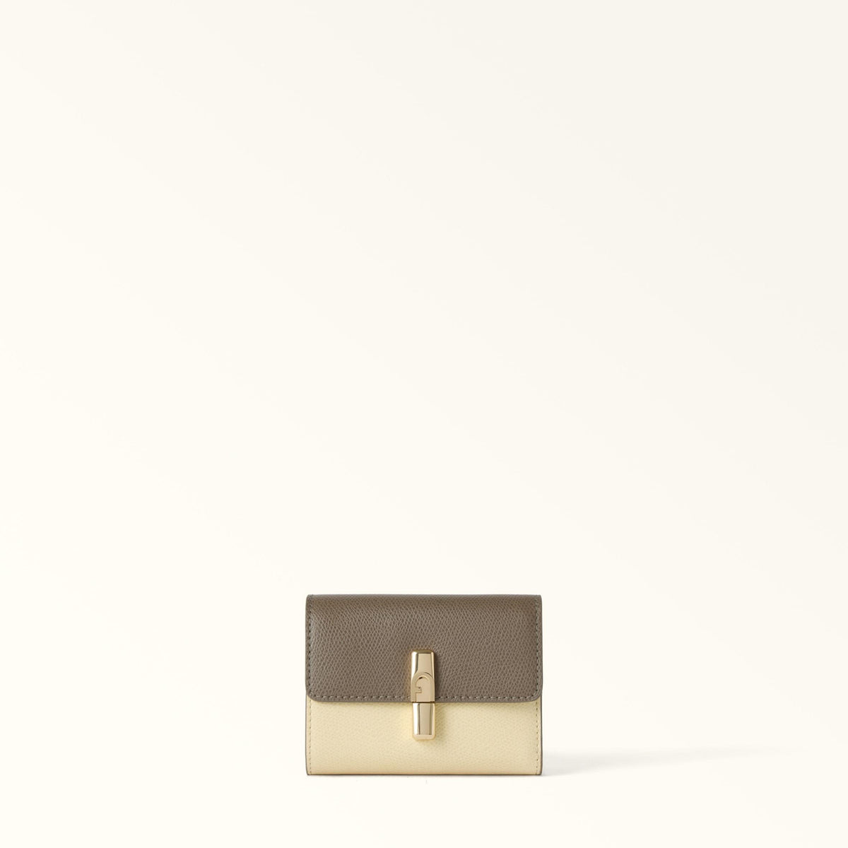 Furla Iride Compact Wallet S Muddy Gray+Cremino - Furla