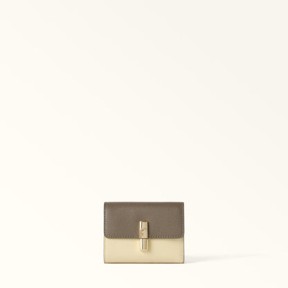 Furla Iride Compact Wallet S Muddy Gray+Cremino - Furla