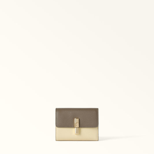 Furla Iride Compact Wallet S Muddy Gray+Cremino - Furla