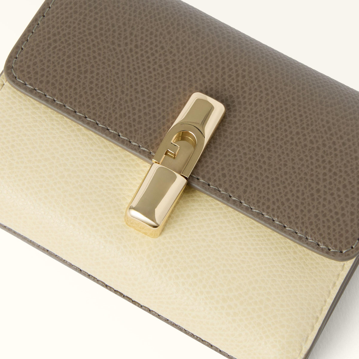 Furla Iride Compact Wallet S Muddy Gray+Cremino - Furla