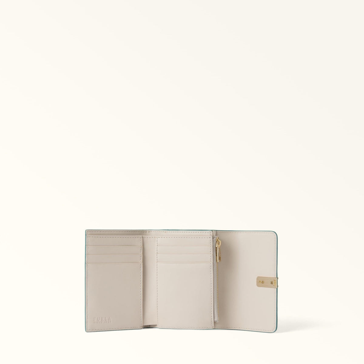 Furla Iride Compact Wallet S Edera Green+Nebbia Gray - Furla