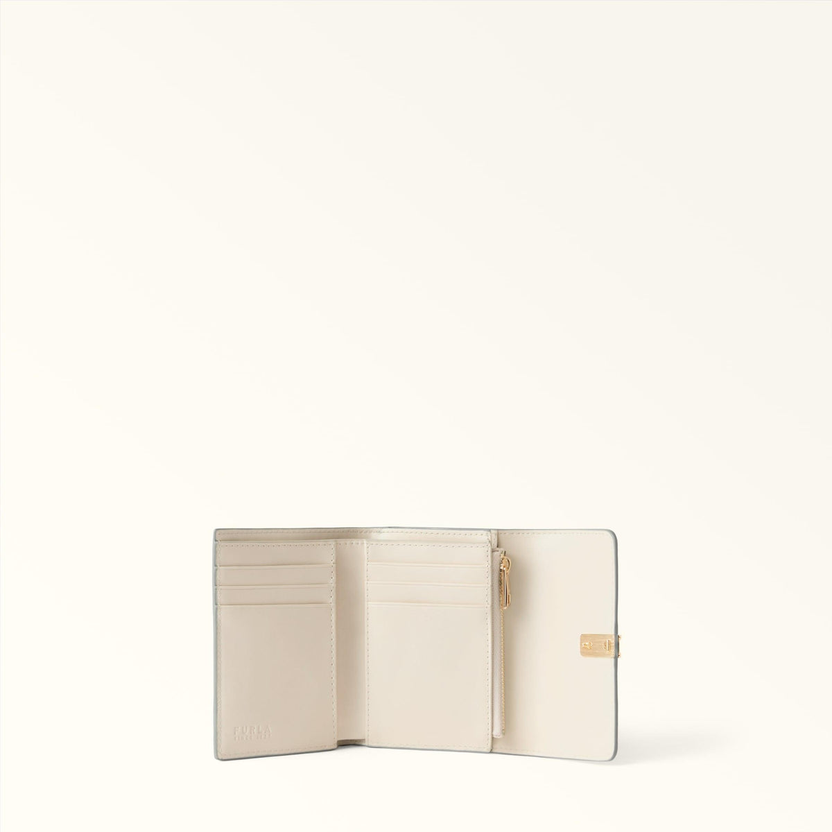 Furla Iride Compact Wallet S Nebbia Gray+Panna Int. - Furla
