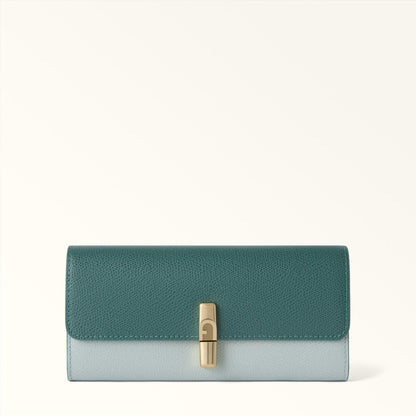 Furla Iride Continental Wallet XL Edera Green+Nebbia Gray - Furla