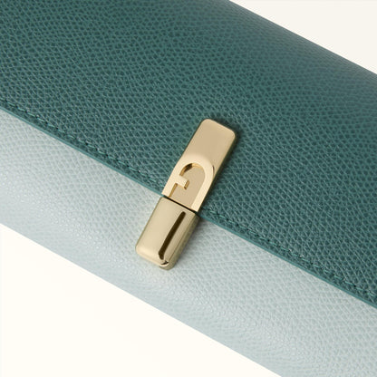 Furla Iride Continental Wallet XL Edera Green+Nebbia Gray - Furla