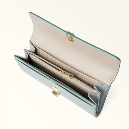 Furla Iride Continental Wallet XL Edera Green+Nebbia Gray - Furla