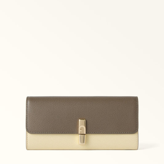 Furla Iride Continental Wallet XL Muddy Gray+Cremino - Furla
