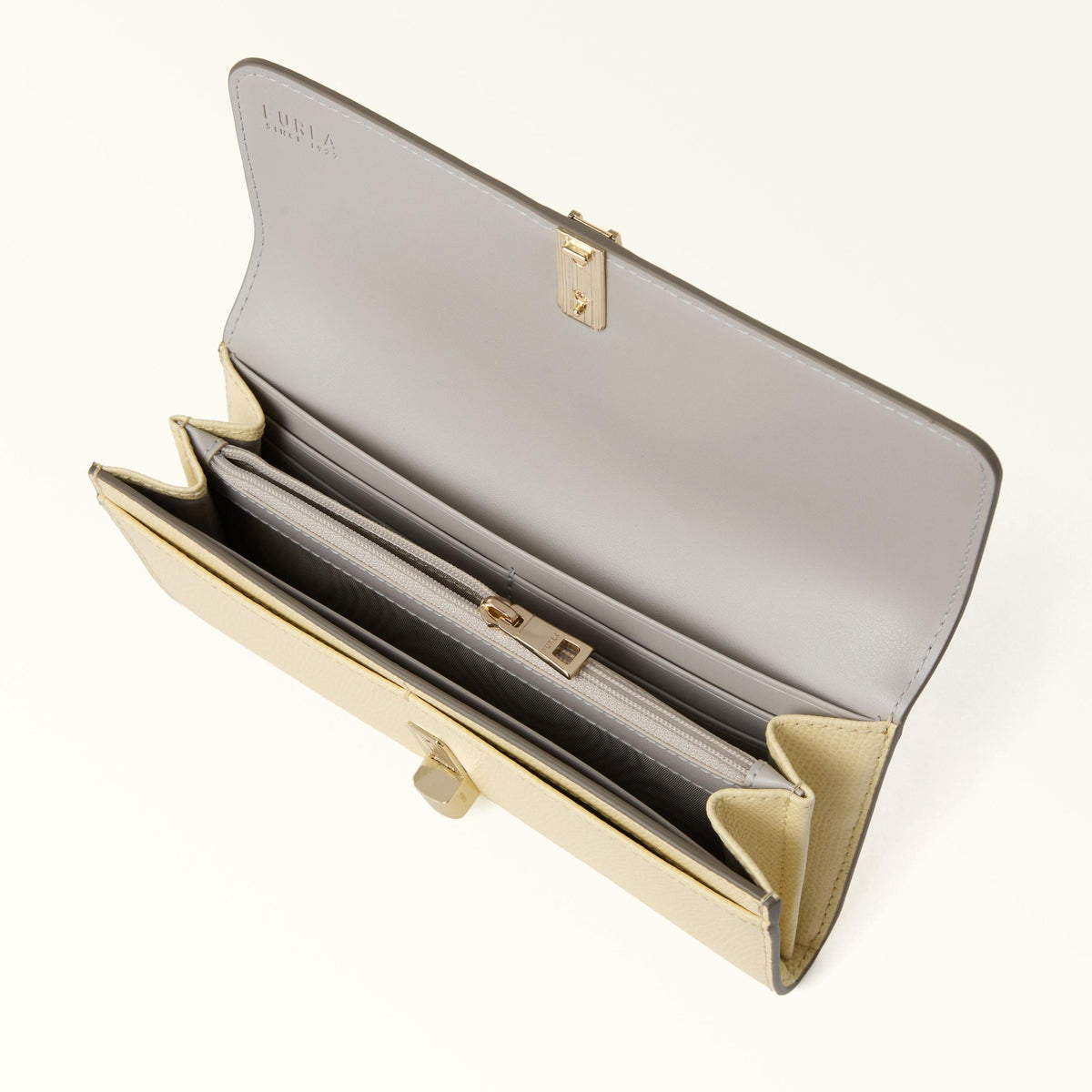 Furla Iride Continental Wallet XL Muddy Gray+Cremino - Furla