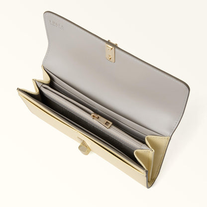 Furla Iride Continental Wallet XL Muddy Gray+Cremino - Furla