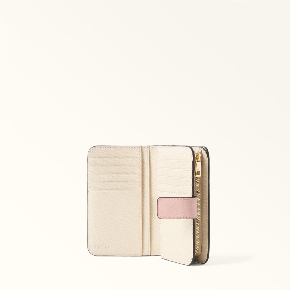 Furla Camelia Compact Wallet M Cloudy Pink+Butter Int. - Furla