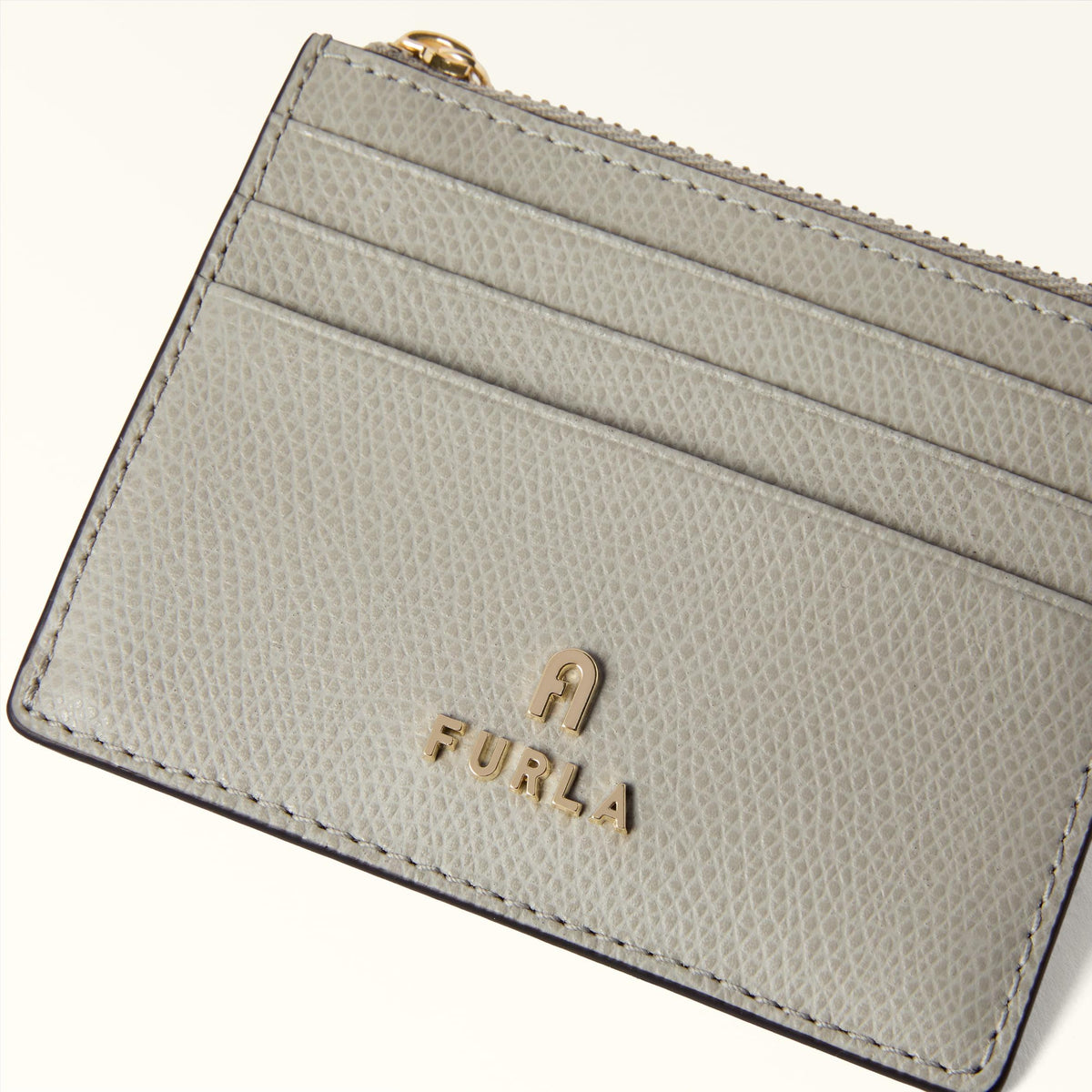 Furla Camelia Card Case S Stone Gray - Furla