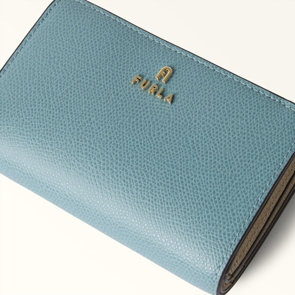 Furla Camelia Compact Wallet M Cloud Blue+Butter Int. - Furla