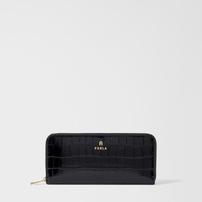 Furla Camelia Zip Around L Nero - Furla