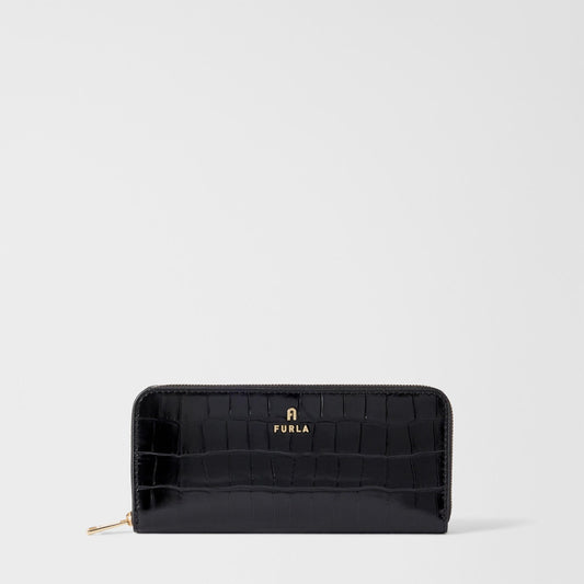 Furla Camelia Zip Around L Nero - Furla