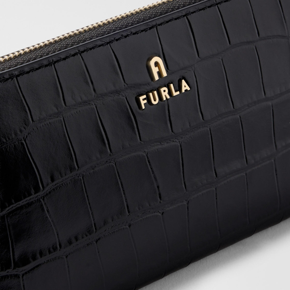 Furla Camelia Zip Around L Nero - Furla