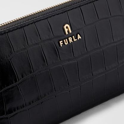 Furla Camelia Zip Around L Nero - Furla