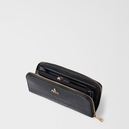 Furla Camelia Zip Around L Nero - Furla