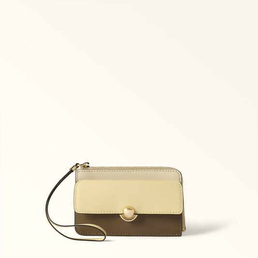 Furla Sfera Card Case M Cremino+Muddy Gray+Butter - Furla