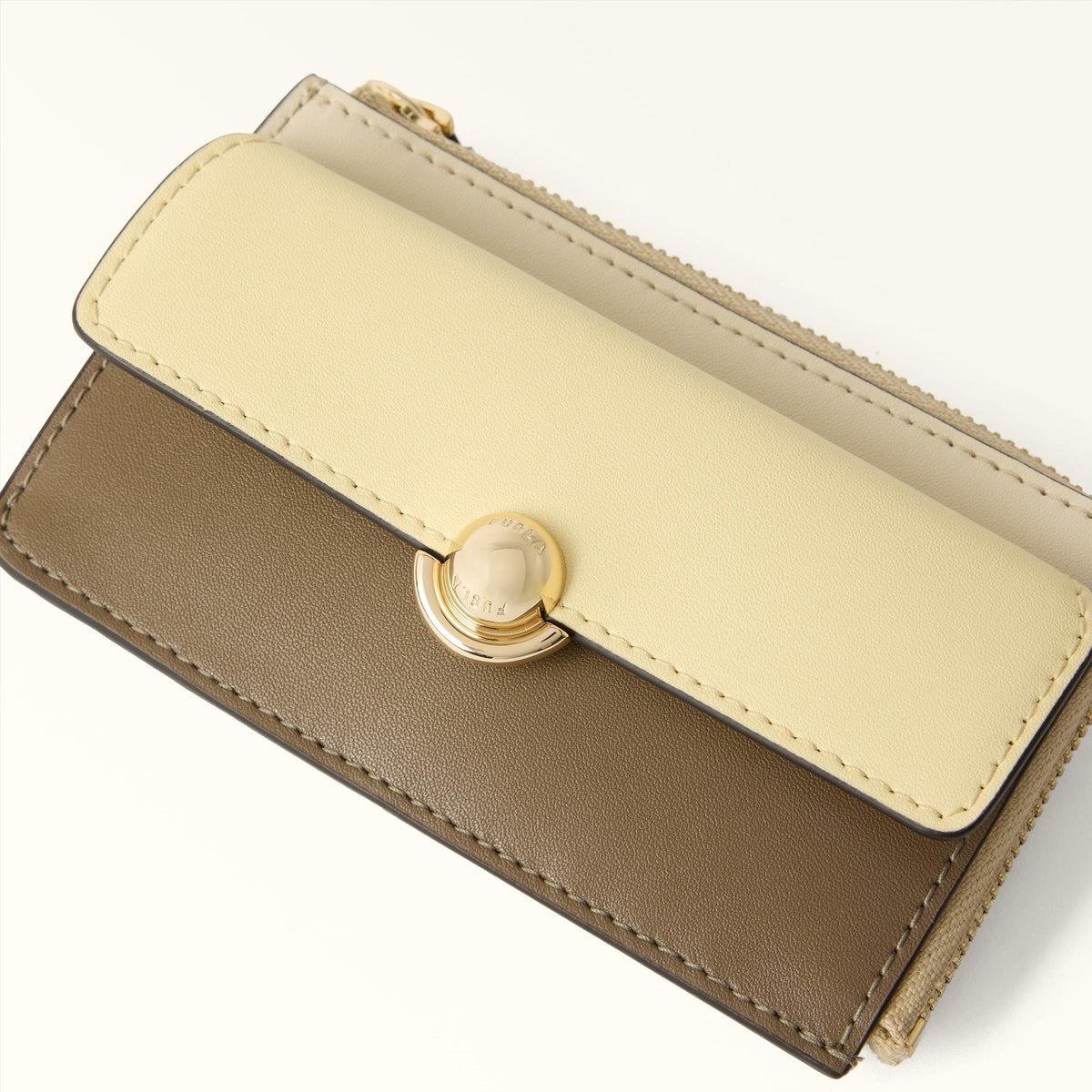 Furla Sfera Card Case M Cremino+Muddy Gray+Butter - Furla