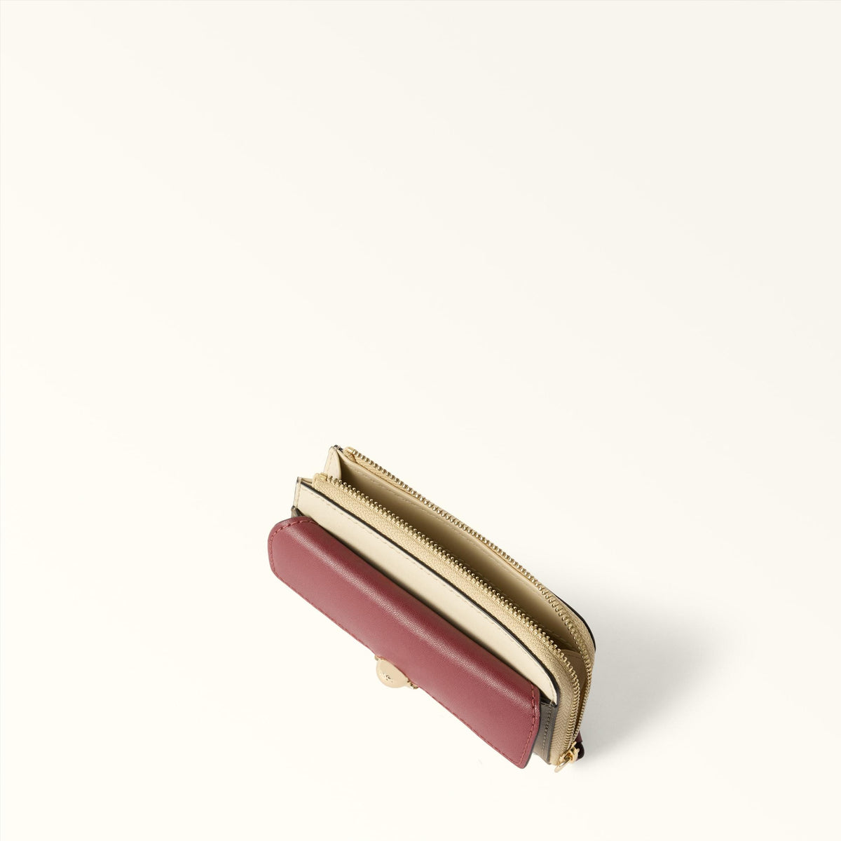 Furla Sfera Card Case M Red Apple+Muddy Gray+Butter - Furla
