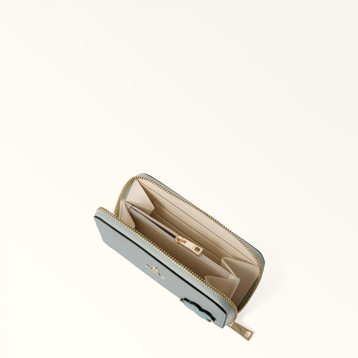 Furla Camelia Zip Around L Toni Nebbia Gray - Furla