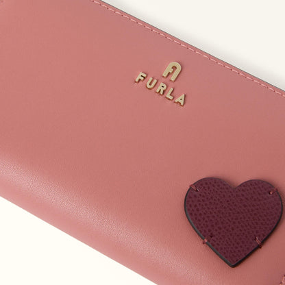 Furla Camelia Zip Around L Toni Rosewood - Furla