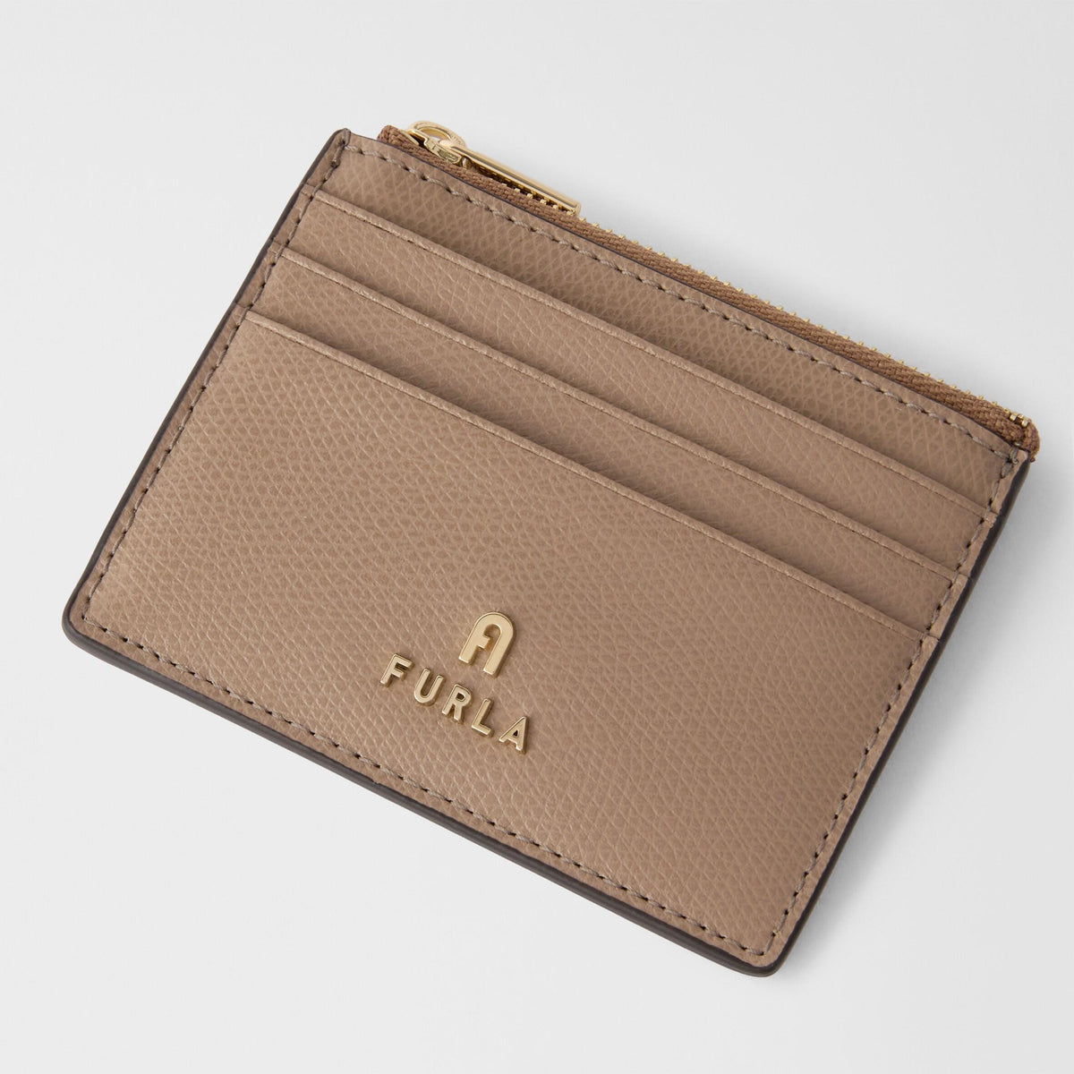 Furla Camelia Card Case S Greige - Furla