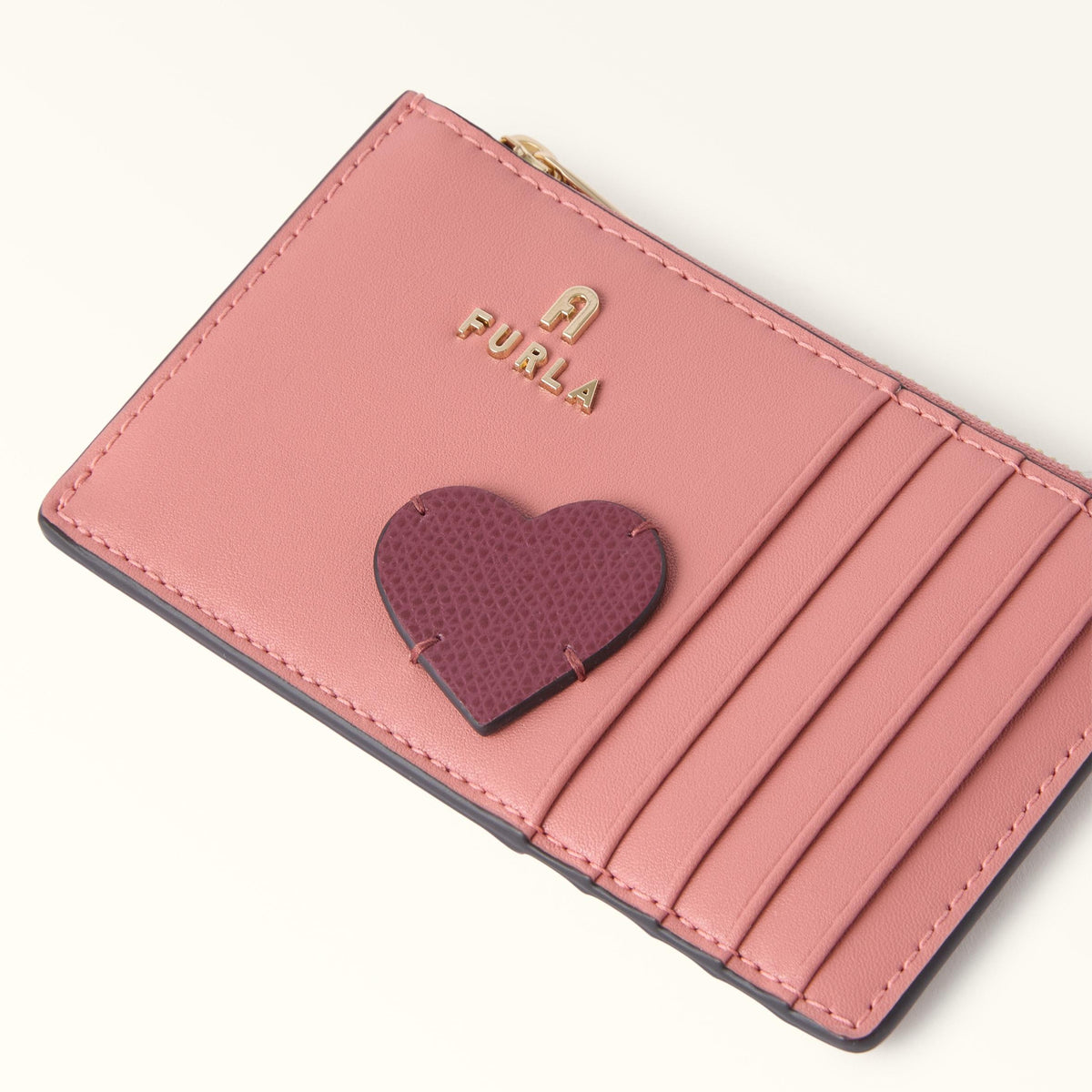 Furla Camelia Card Case M Toni Rosewood - Furla