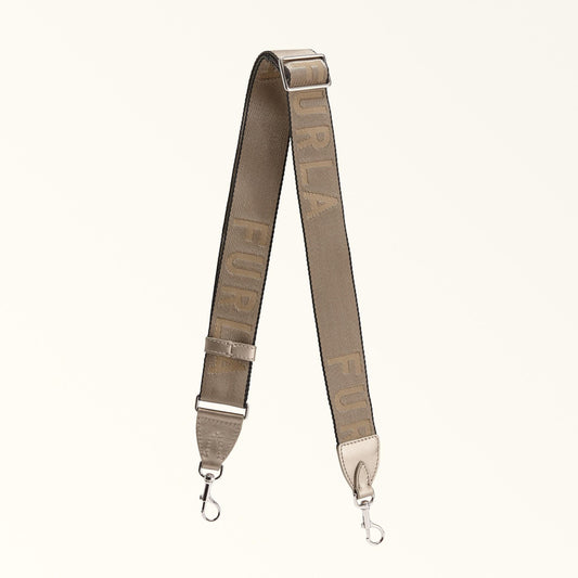 Furla Fiona Shoulder Strap Metal Taupe - Furla
