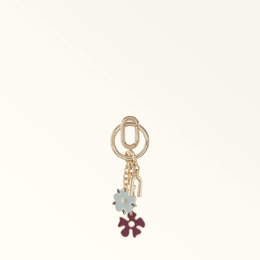 Furla Crystal Keyring Nebbia Gray+Rododendro - Furla