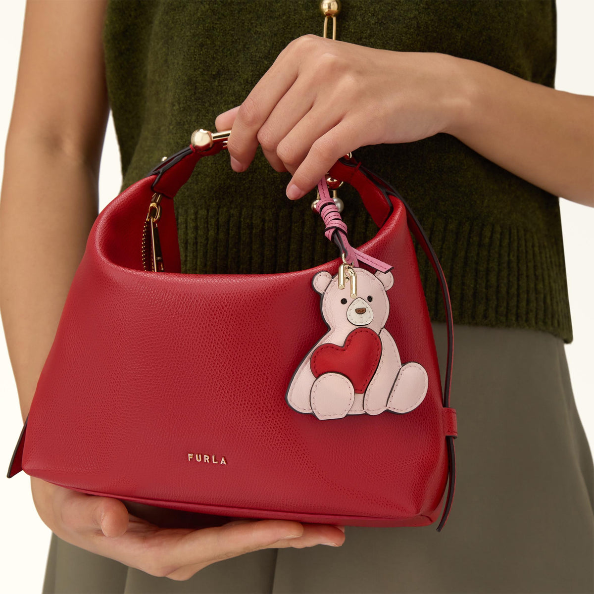 Furla Allegra Charm Toni Dusty Pink - Furla