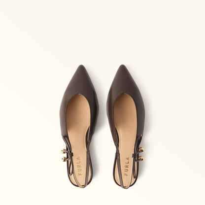 Furla Poppy Slingback Cioccolato - Furla